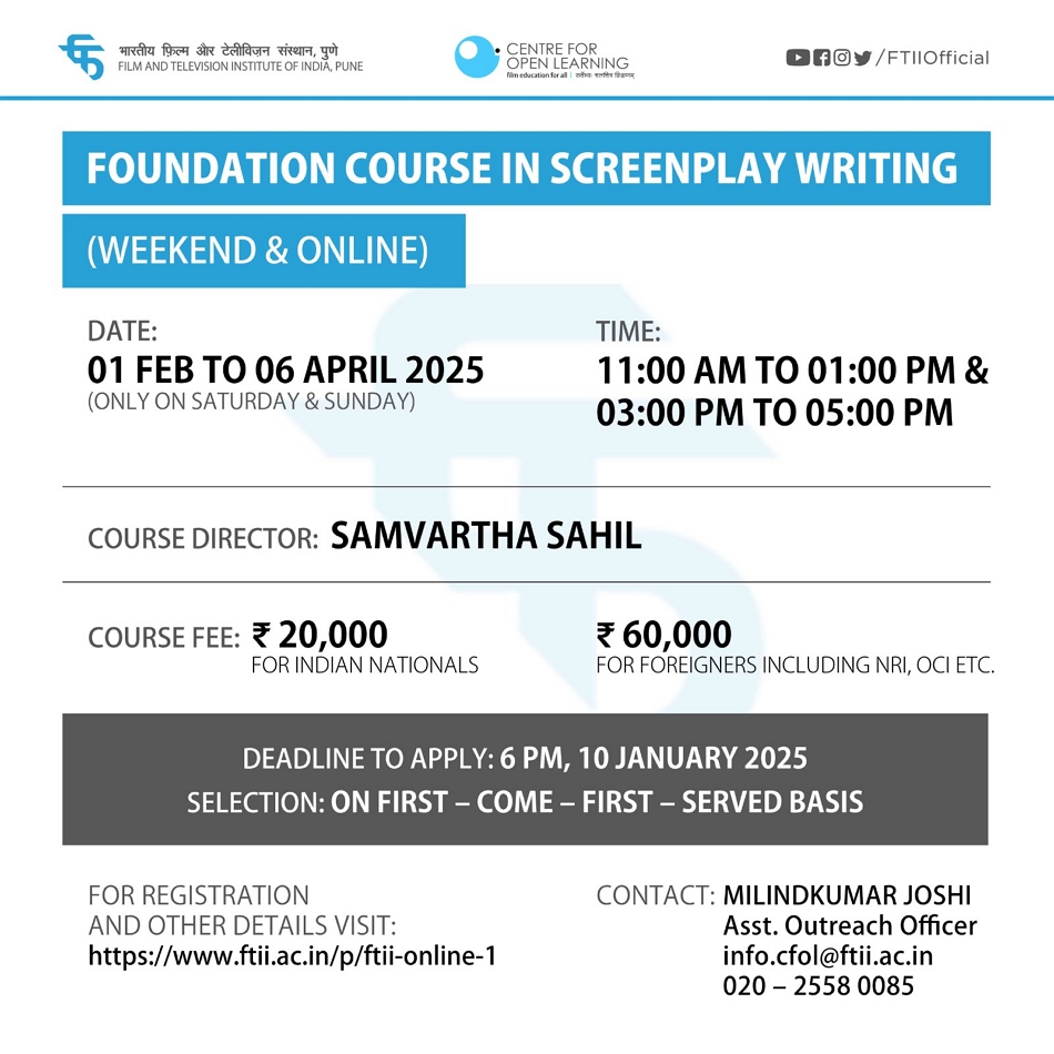 Foundation Course in Screenplay Writing